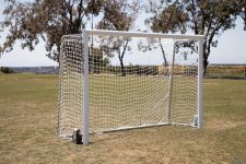 6'7" X 9'10" New Official Futsal Goal 4" Round With Built-in Clip channel  (PAIR)