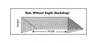 7' x 21' - 3mm  Nets Without Top Depth (PAIR)