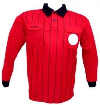 Classic  Referee Shirt  Long Sleeve Red