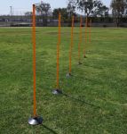 Weighted Rubber Base Agility Poles