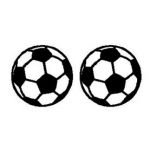 Soccer Sticker  - Double Ball Design